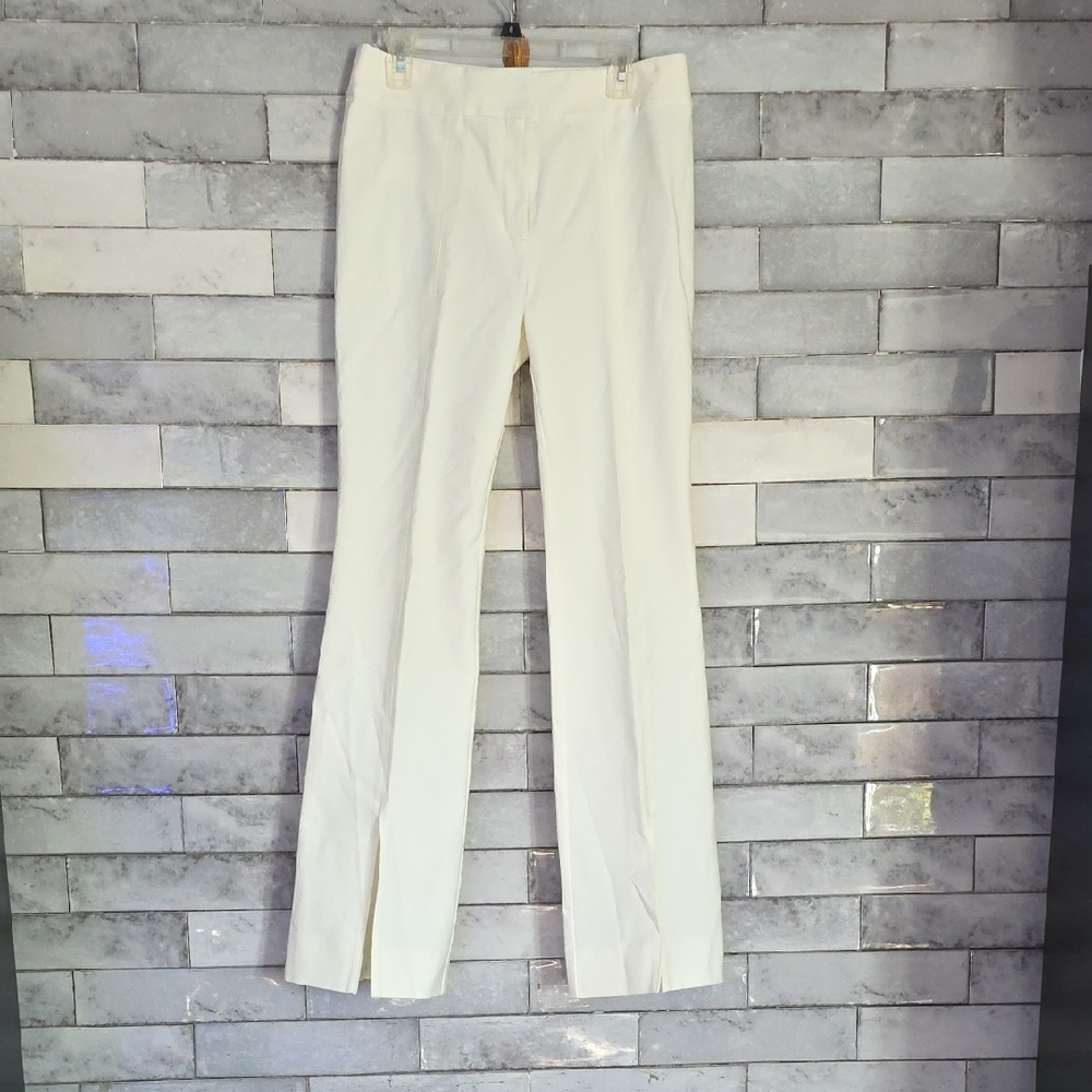 10 Crosby Derek Lam Cream Split Leg Flare Pants NWT Size 10